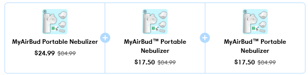 borg's MyAirBud Portable Nebulizer (duo)